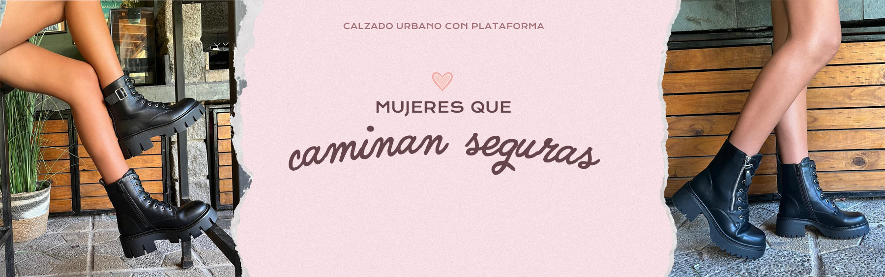 Calzado urbano con plataforma para mujeres que caminan seguras